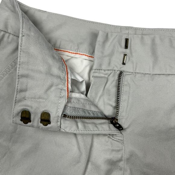 J. Crew Chino Shorts City Fit Mid Rise Light Stone Khaki Women's 4 Casual Cotton - Picture 5 of 9